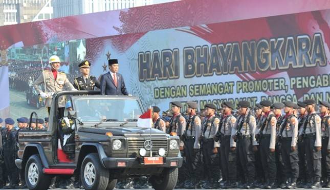 Presiden Jokowi Minta Agar Polri Waspadai Segala Bentuk Kejahatan.