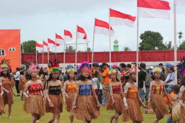 Tradisi Unik Masyarakat Biak Papua  Daya Tarik Festival Muara Wampasi 2019