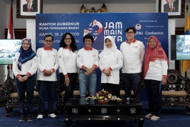 Combantrin-LPAI  Perluas Keberlanjutan Gerakan #JamMainKita bersama Pemerintah NTB