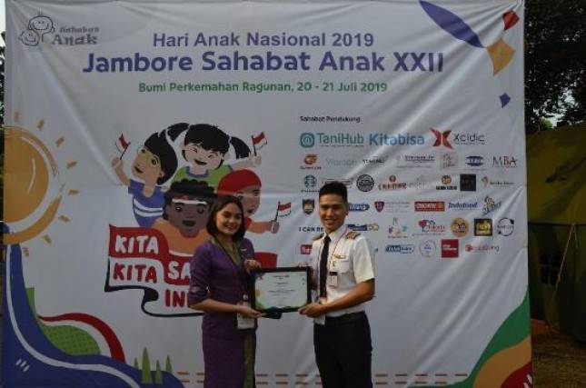 Sambut HAN, Sriwijaya Air Dukung Pergelaran Jambore Sahabat Anak XXII