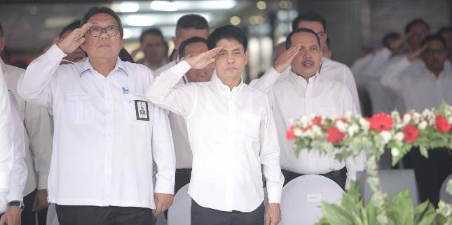 Peringati HUT RI, BUMN Gelar Upacara Kemerdekaan di Kementerian BUMN