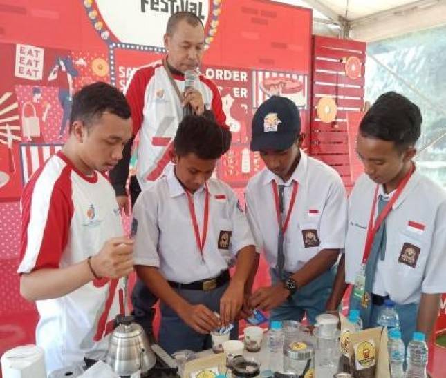 Peserta  SMN Maluku Ikuti Pelatihan Kopi Mitra Binaan PT Indra Karya 