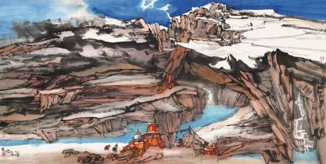 Reflection of Chinese Yun Exhibition Renungan  Lu Tianning
