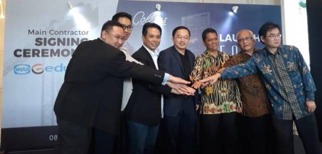 Triniti Land Tunjuk Wika Gedung Kontraktor Pembangunan Superblok Collins Boulevard 