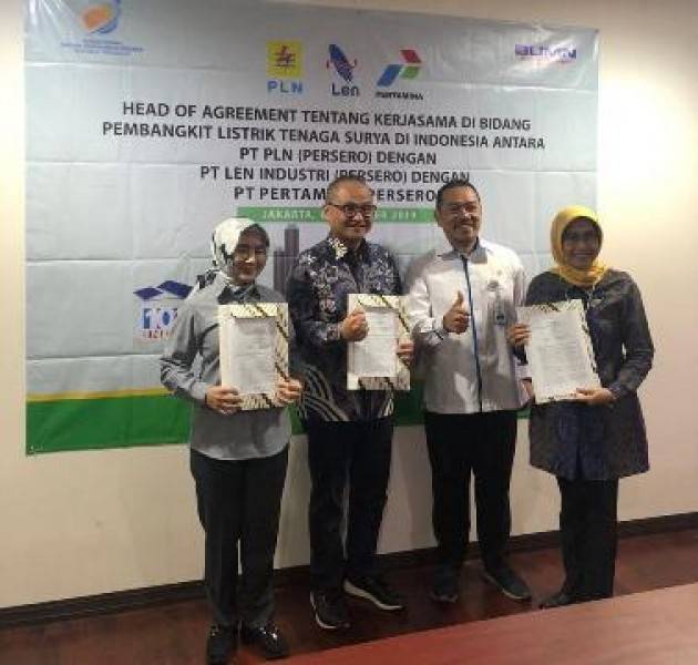 Sinergi Tiga BUMN Bentuk Perusahaan Patungan untuk Kembangkan PLTS