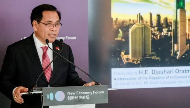 Gebrakan Kebijakan Investasi RI Menggema di New Economic Forum