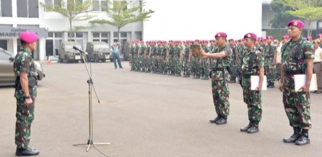 Tim dari MabesAl Tinjau Pelaksanaan Bulan Trisila TNI AL di Mako Kormar