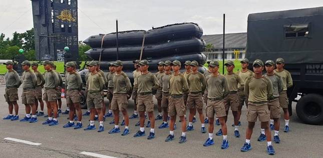 Antisipasi Bencana Alam, Batalyon Taifib 2 Marinir Siagakan Pasukannya 