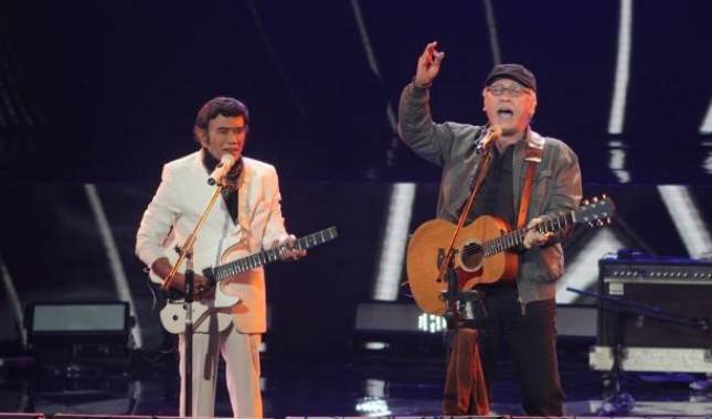 Kolaborasi Rhoma Irama dan Iwan Fals Bikin Konser Luar Biasa Indosiar Ambyar