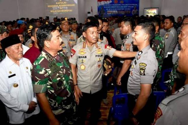 Panglima TNI :  Sinergitas TNI-Polri Ciptakan Stabilitas Keamanan Nasional