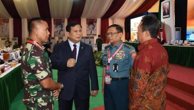 Dankomar Hadiri Rapim Kemhan, TNI dan Polri 2020