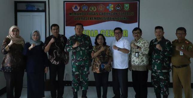 Pangkogasgabpad Evaluasi Kegiatan Termasuk Sarana dan Prasarana 238 WNI di Natuna