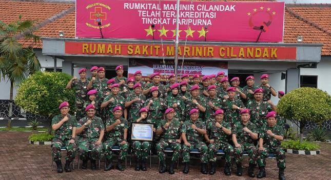 Pencanangan Pembangunan Zona Integritas Rumkital Marinir Cilandak