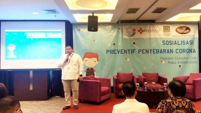 Jababeka Infrastruktur Sosialisasikan Pencegahan Penyebaran Virus Corona kepada Tenant KIJA