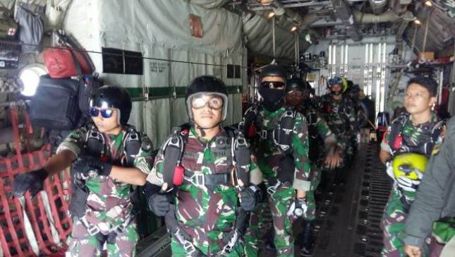 Asah Kemampuan, Brigif Para Raider 18 Gelar Latihan Terjun Bebas Militer