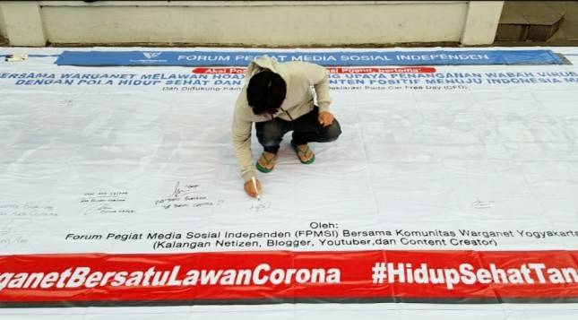 FPMSI dan Masyarakat Kota Bandung Lawan Hoax dan Tangkal Virus Corona 