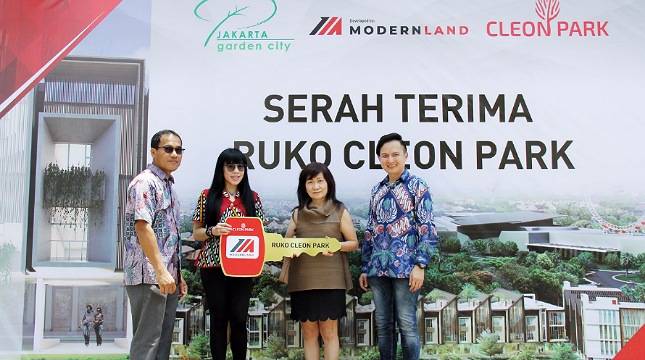 Anak Usaha PT Modernland Realty Resmi Serah Terimakan Shop House Cleon Park di Jakarta Garden City