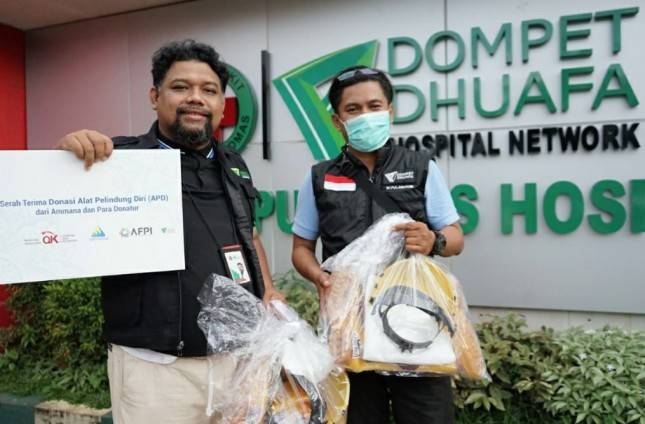 Ammana Fintek Syariah Gandeng Dompet Dhuafa Salurkan APD bagi Tenaga Medis Covid-19