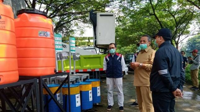 Dukung Pencegahan Covid-19, Waskita Realty Sediakan 25 Wastefel Portable di Kawasan Serpong