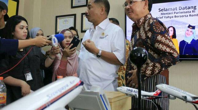 Menpar Minta Sriwijaya Tambah Direct Flight Dari Cina