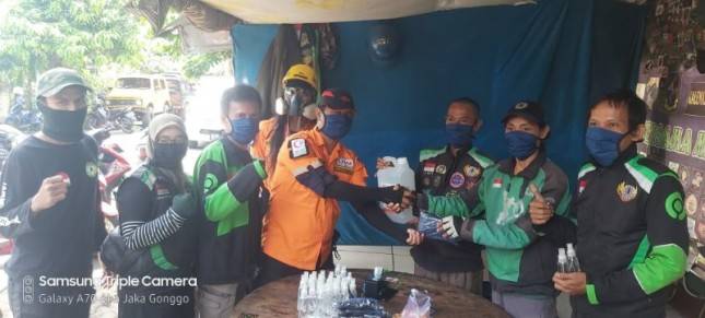 WMI Edukasi Para Driver Ojol untuk Cegah Covid19