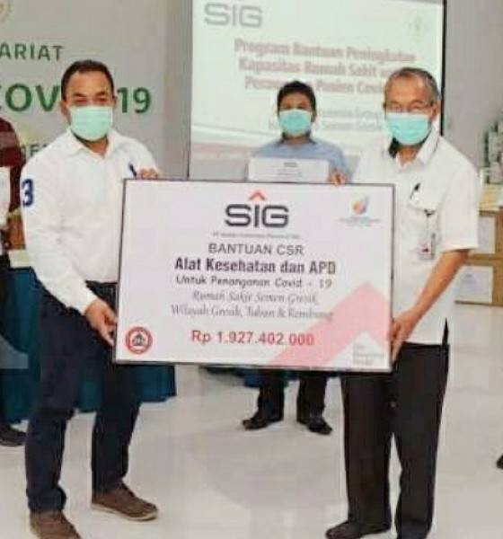 Semen Indonesia Serahkan Bantuan APD dan Alkes Senilai Rp1,93 miliar untuk Tenaga Medis