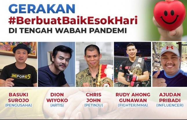 PSBB Dimulai, Influencer Sebarkan Virus #BerbuatBaikEsokHari