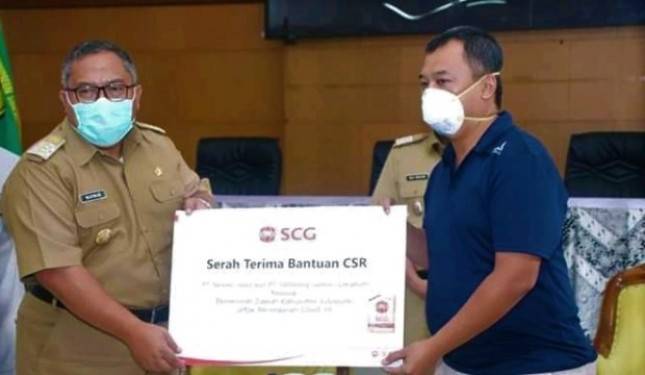 PT Semen Jawa-PT Tambang Semen Sukabumi Donasikan Rp 165 Juta 