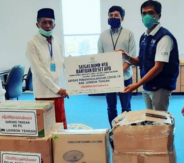 Satgas BUMN NTB Salurkan 4.700 APD