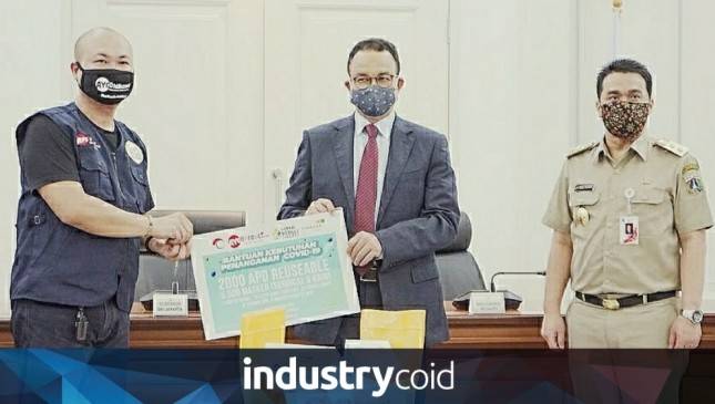 Gelontorkan Bantuan Sembako dan APD ke Pemprov DKI, Gubernur Anies Apresiasi Pengusaha dari HIPMI Jaya