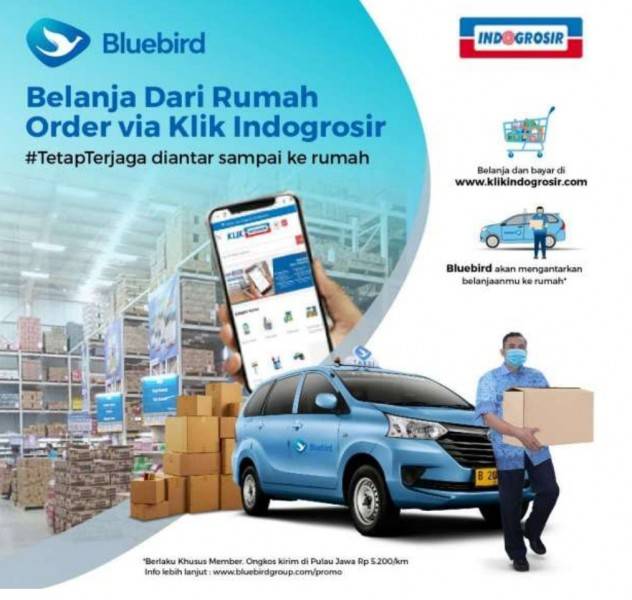 Sinergi PT Blue Bird Tbk dan Indogrosir Genjot Layanan Pengantaran dan Pembelian Barang
