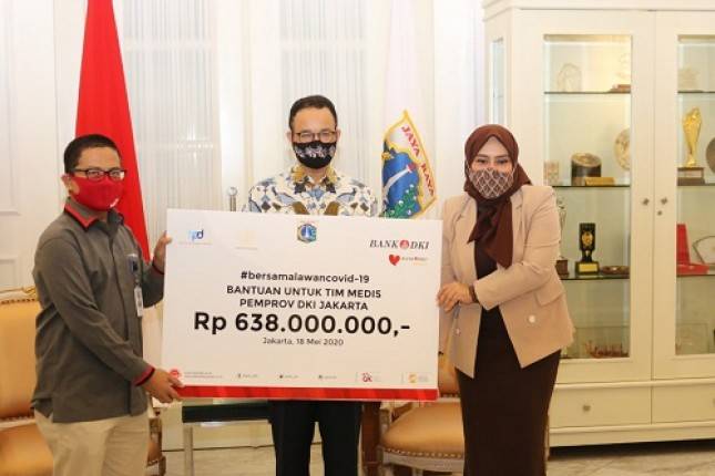 Alhamdulillah! Karyawan Bank DKI Donasi Peduli Covid-19 Total Rp5 Miliar