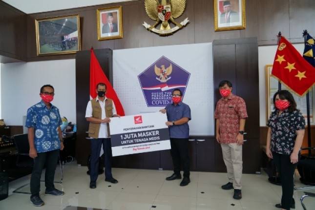 Satu Juta Masker Donasi dari Main Dealer Astra Honda Cegah Covid-19