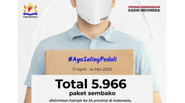 Kadin Laksanakan 2 Program Kemanusiaan Penanganan Covid-19