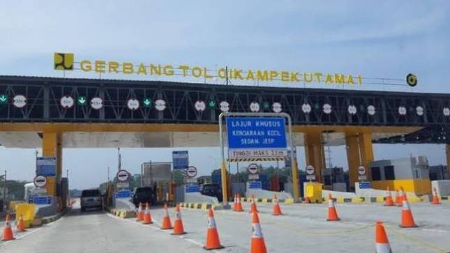 Selama Lebaran Gerbang Tol Cikampek Utama Alami Penurunan