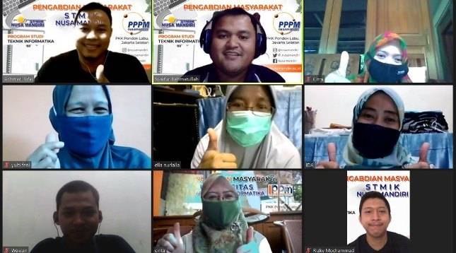 Ibu-Ibu PKK Peroleh Manfaat Video Conference dari STMIK Nusa Mandiri