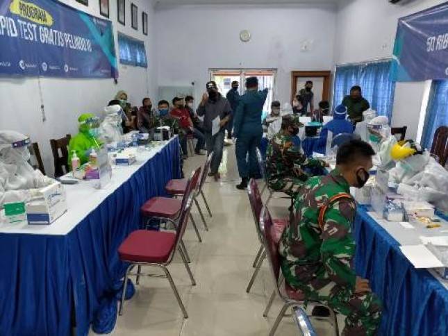 86 Prajurit Marinir Ikuti Rapit Test Covid-19 di Probolinggo Jatim
