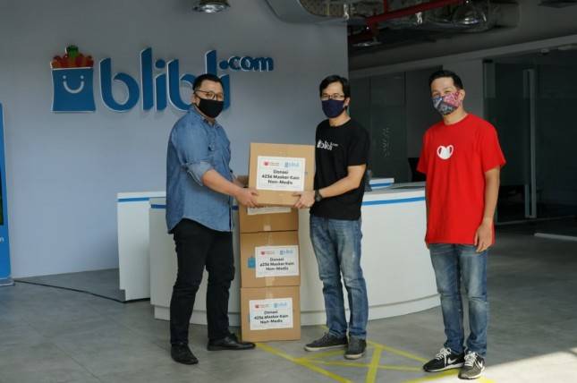 Blibli Bekerja Sama dengan &lsquo;Masker Untuk Indonesia&rsquo; Sumbang Ribuan Masker Kain bagi Masyarakat Indonesia