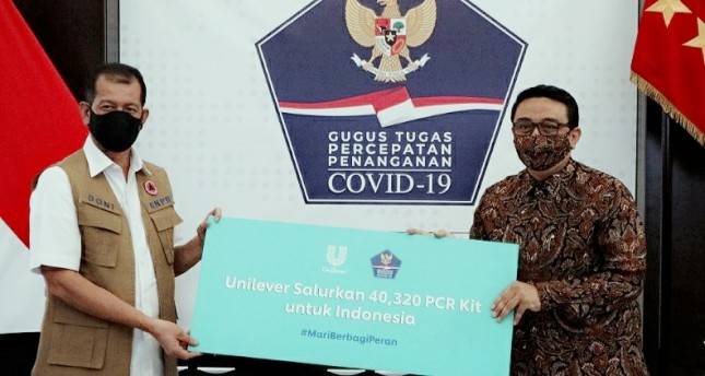 Unilever Indonesia Sumbang 40.000 Alat Tes PCR Senilai Rp10,7 miliar untuk Gugus Tugas Nasional