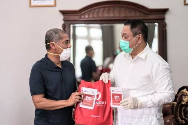 Pelindo 1 Bagikan Masker ke Masyarakat Karo dan Dairi