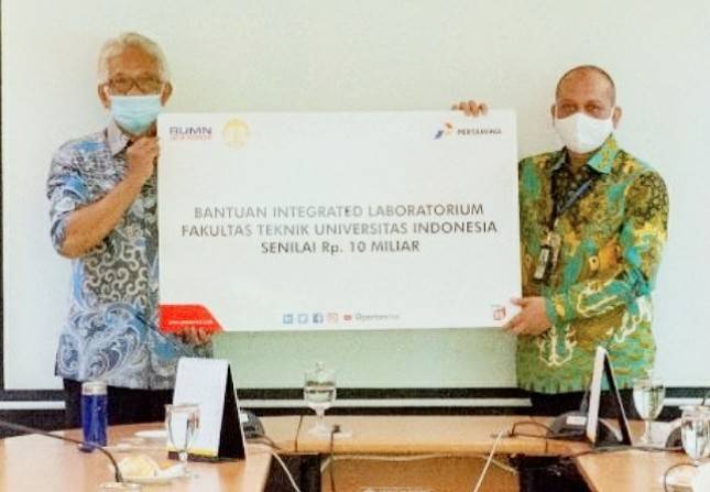 Pertamina Sumbang FTUI Rp10 miliar Untuk Bangun Integrated Teaching Laboratory and Workshop