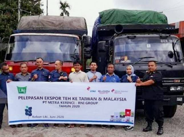 PT Mitra Kerinci Lakukan Ekspor Perdana 24,5 ton Teh ke Taiwan dan Malaysia
