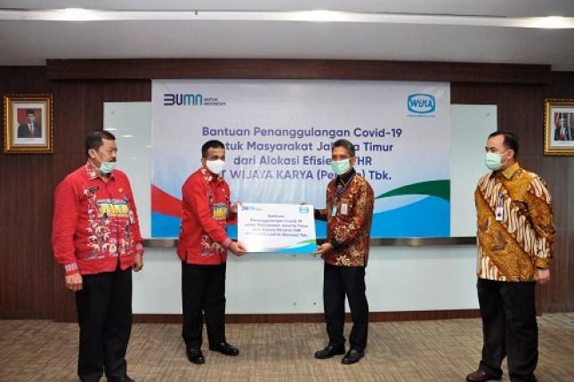 Patut Dipuji! Direksi dan Komisaris WIKA Sisihkan Tunjangan Hari Raya untuk Penanggulangan Covid-19 Jakarta Timur