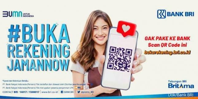 Buka Rekening BRI Jaman Now, Gak Perlu Pake ke Bank Gaes... 