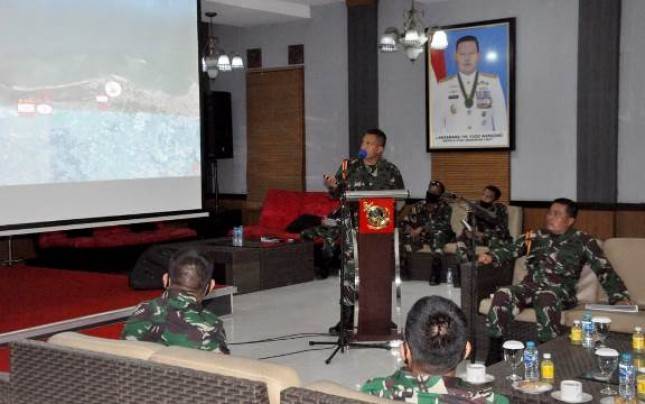 Penyiapan Daerah Latihan Baru Pantai Kondang Iwak Malang Disampaikan Dankolatmar