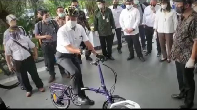 Kepincut Sepeda Lipat United Bike, Menperin Agus: Ini Jelas Lebih Enak dari Brompton