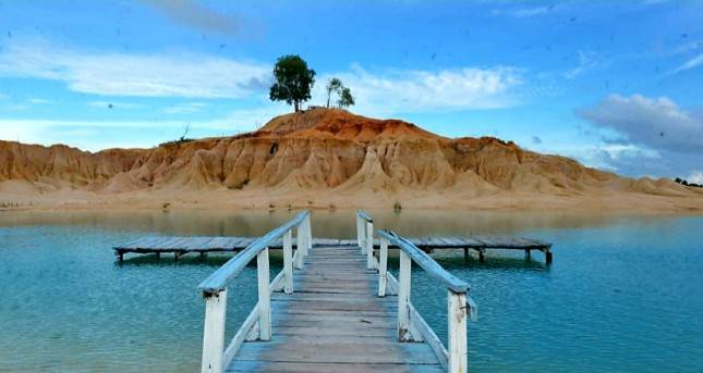 Dulu Tambang Pasir, Kini Keindahan Gurun Telaga Biru Bintan Kepri Bikin Geleng-geleng