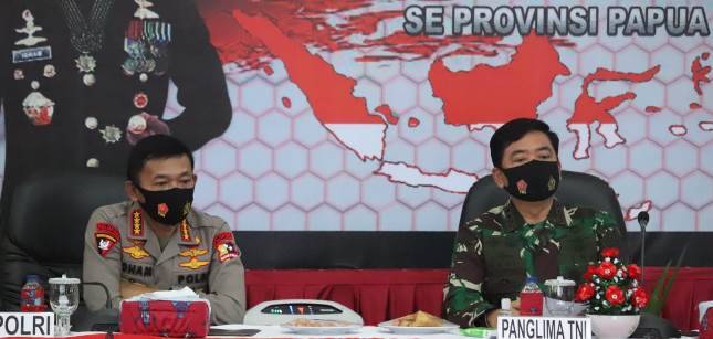 Panglima TNI dan Kapolri Tingkatkan Penanganan Covid-19 di Provinsi Papua
