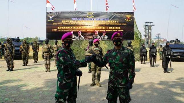  Putra Jepara Resmi Pimpin Batalyon Intai Amfibi 1 Marinir