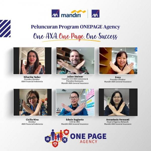 Keren! Beri Kemudahan pada Nasabah,  AXA Financial Indonesia dan Mandiri AXA General Insurance Berkolaborasi dalam  ONEPage Agency